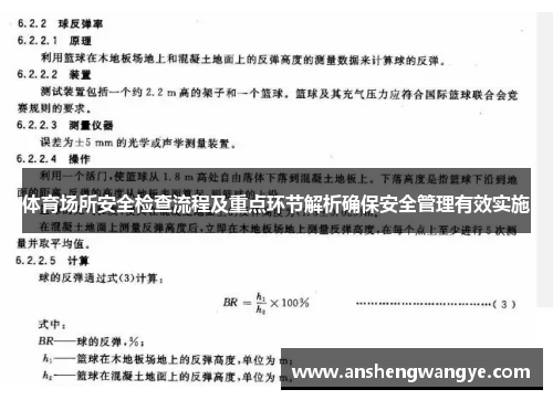 体育场所安全检查流程及重点环节解析确保安全管理有效实施
